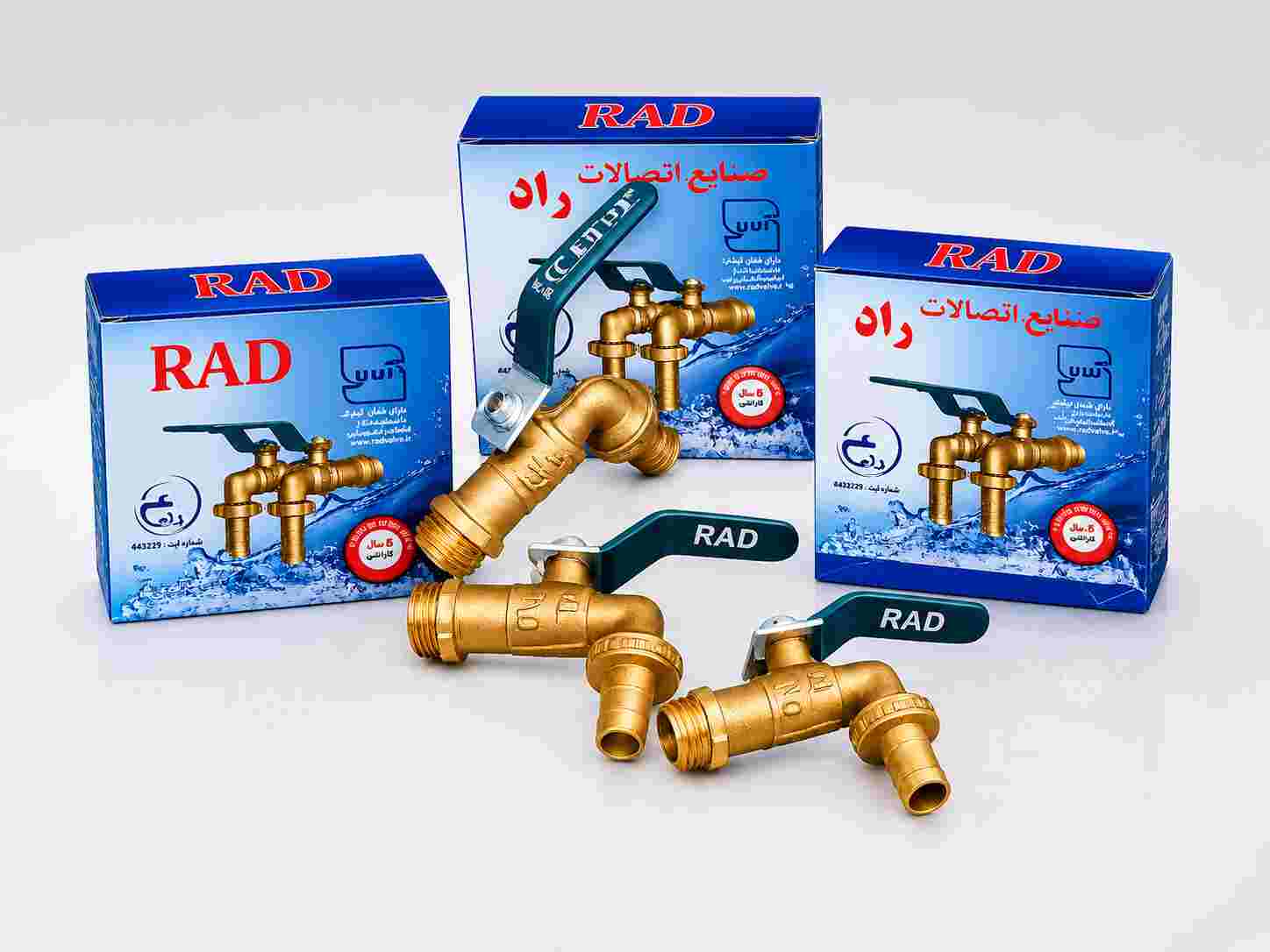 تصویر 1 از خرید عمده شیر آبی نفتی 1/2 راد + قیمت کارخانه + شیر نفتی برنجی استاندارد